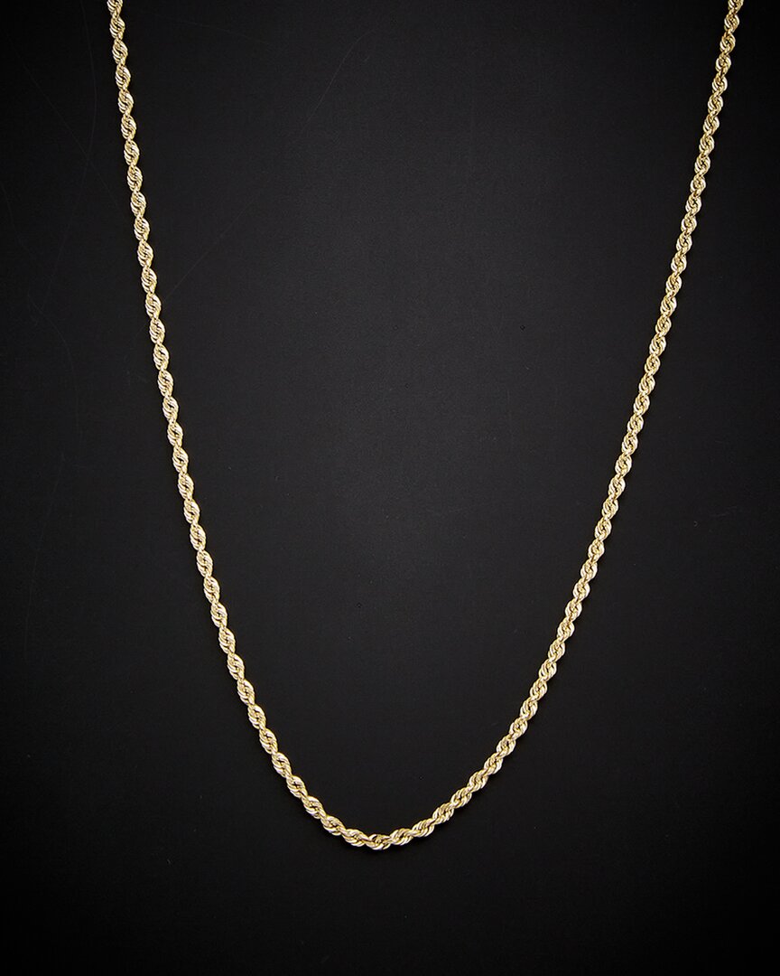 Italian Gold 14k  Rope Necklace