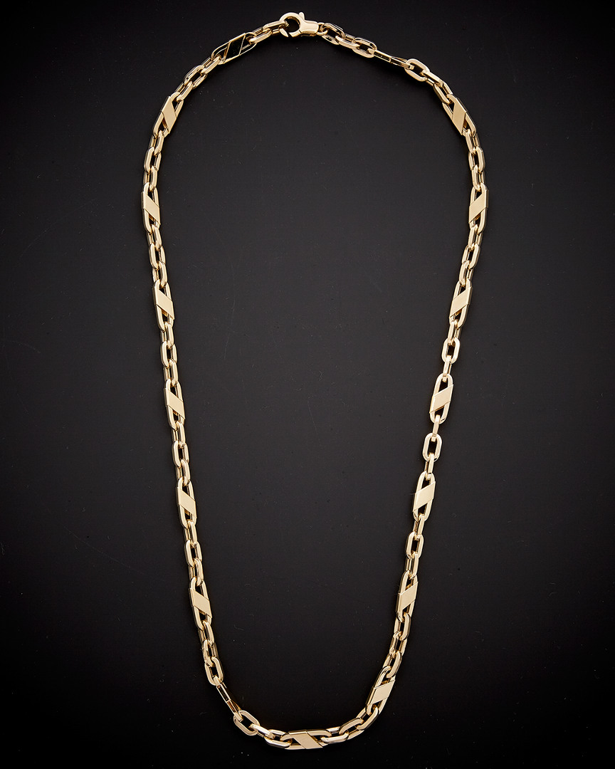 Italian Gold Fancy Mariner Link Necklace