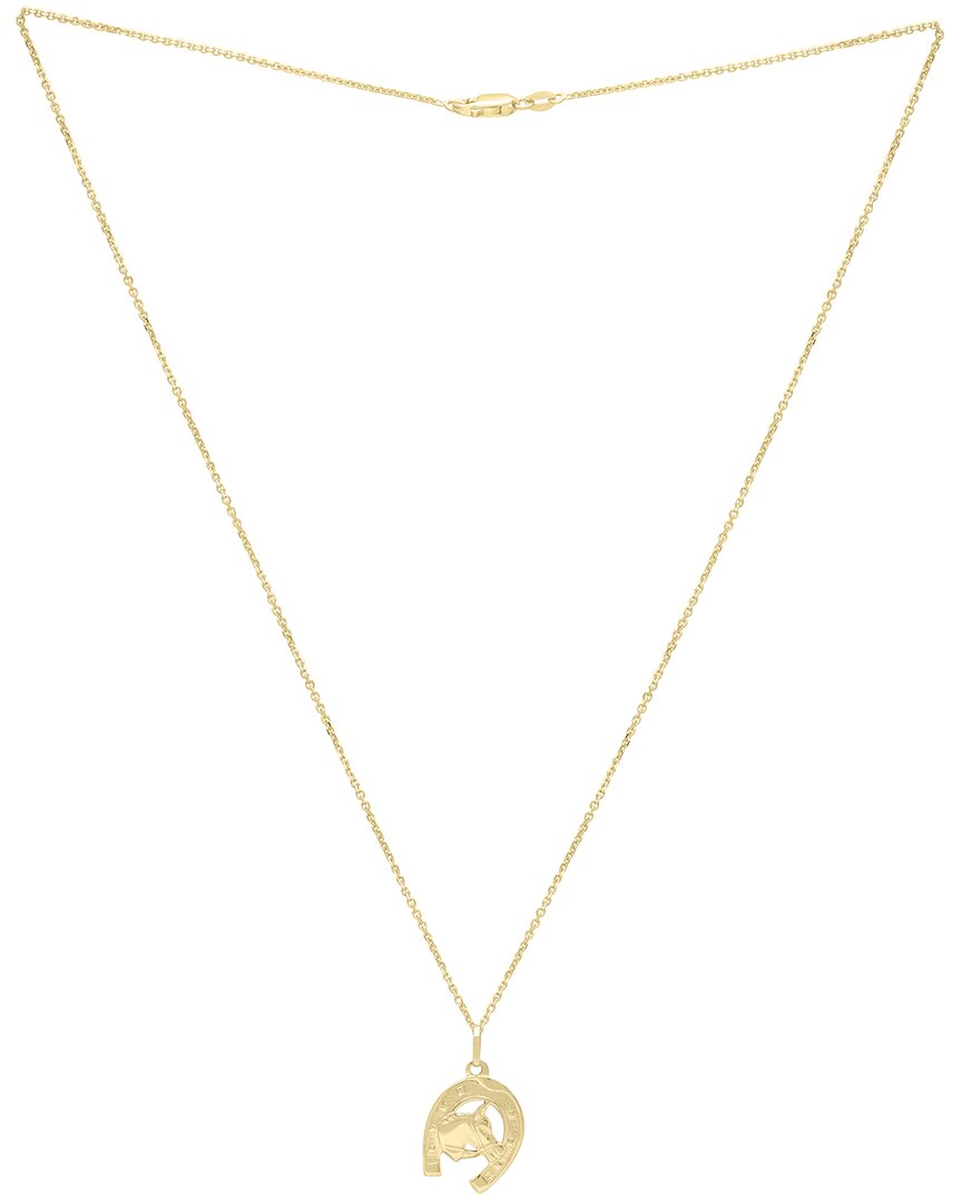 Italian Gold 14k  Horsheshoe Necklace