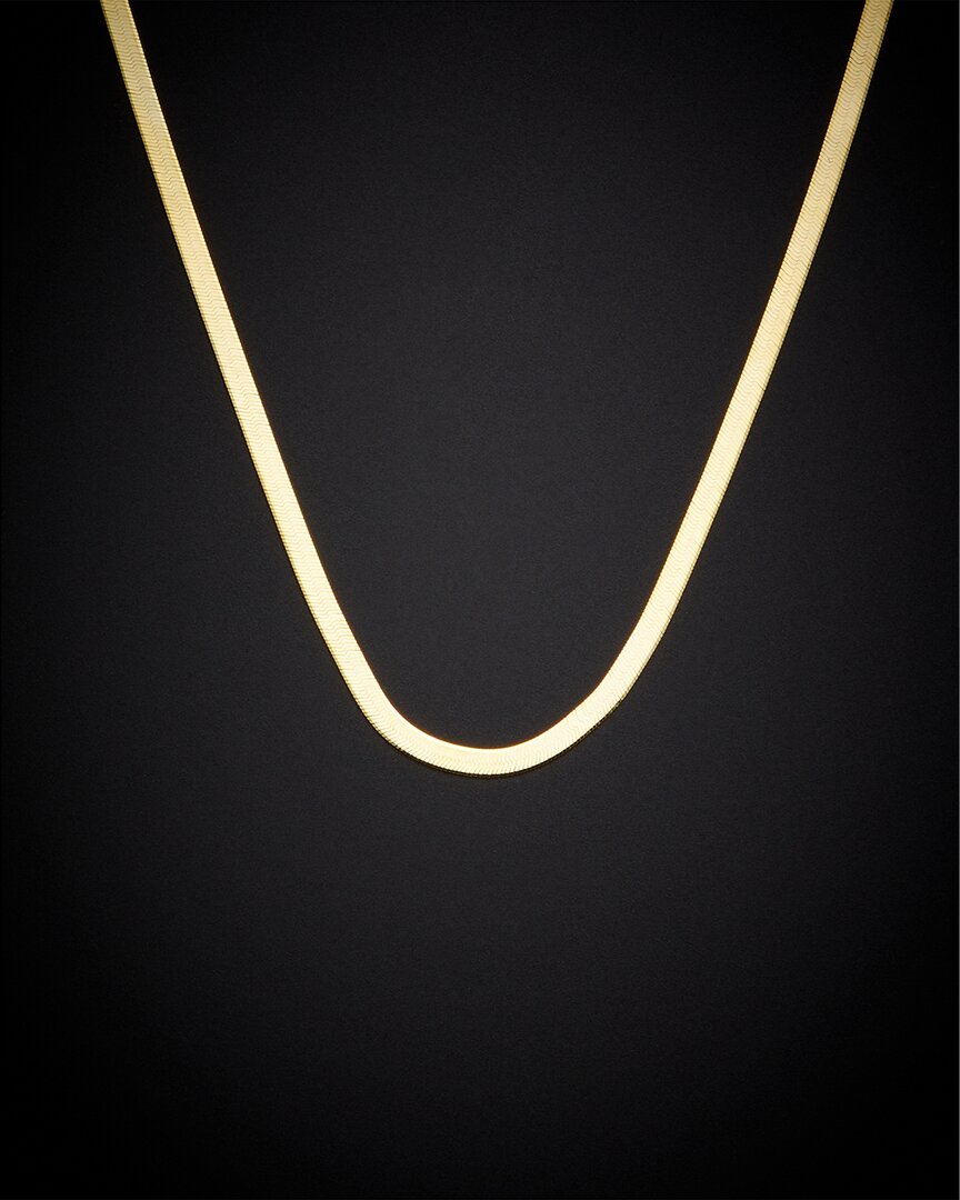 Italian Gold 14k  2.8mm Flex Herringbone Necklace
