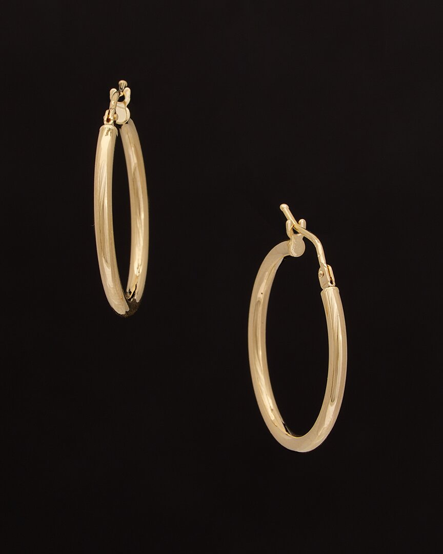 Italian Gold 14k  Polished Hoops