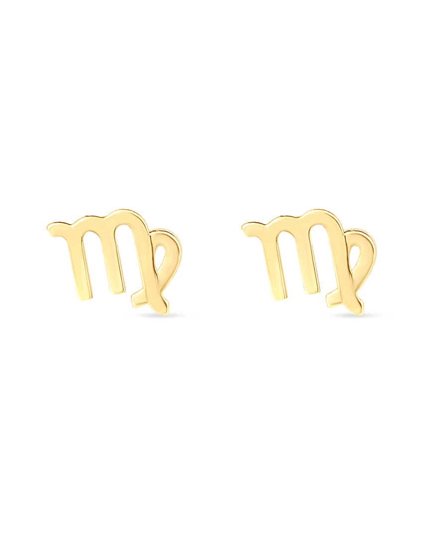 Italian Gold 14k Virgo Earrings