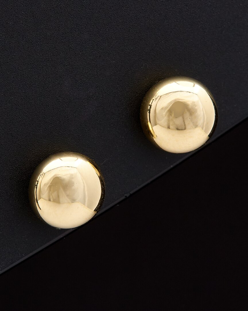 Italian Gold Button Studs