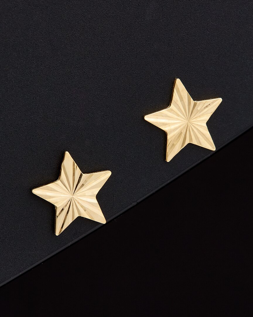 Italian Gold Star Studs
