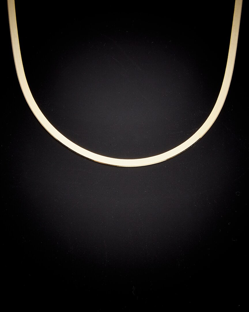 Italian Gold 14k  Herringbone Chain Necklace