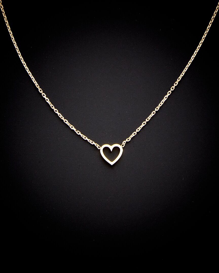 Italian Gold Petite Heart Necklace