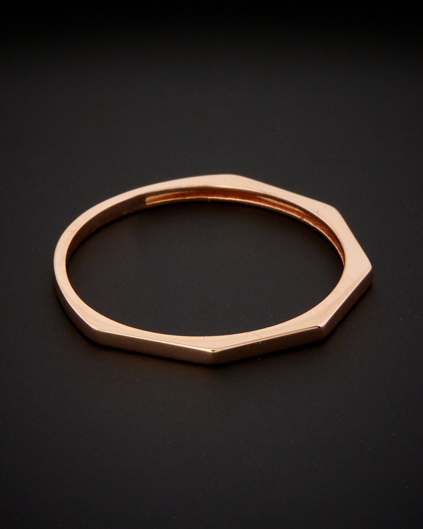 Italian Gold Geometric Ring
