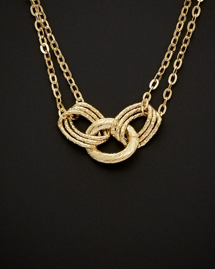 Italian Gold Double Strand Necklace