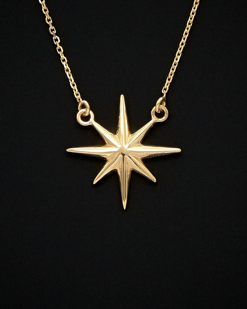 Italian Gold North Star Necklace
