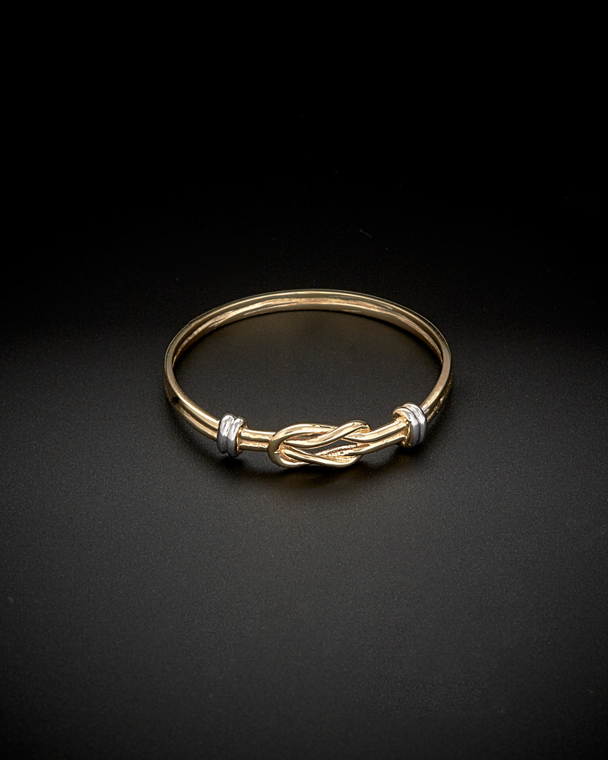 Italian Gold Two-tone Love Knot Ring