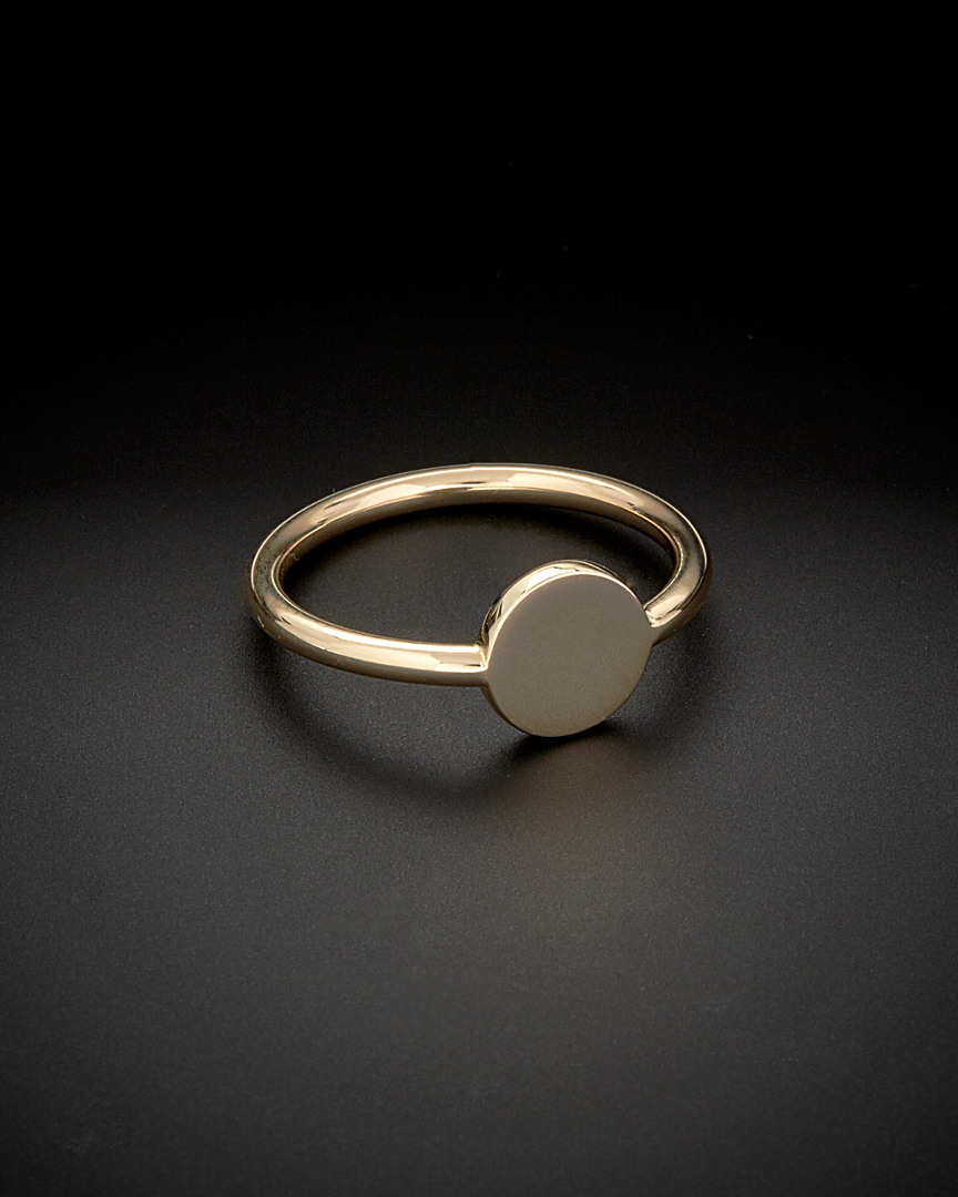 Italian Gold Disc Ring