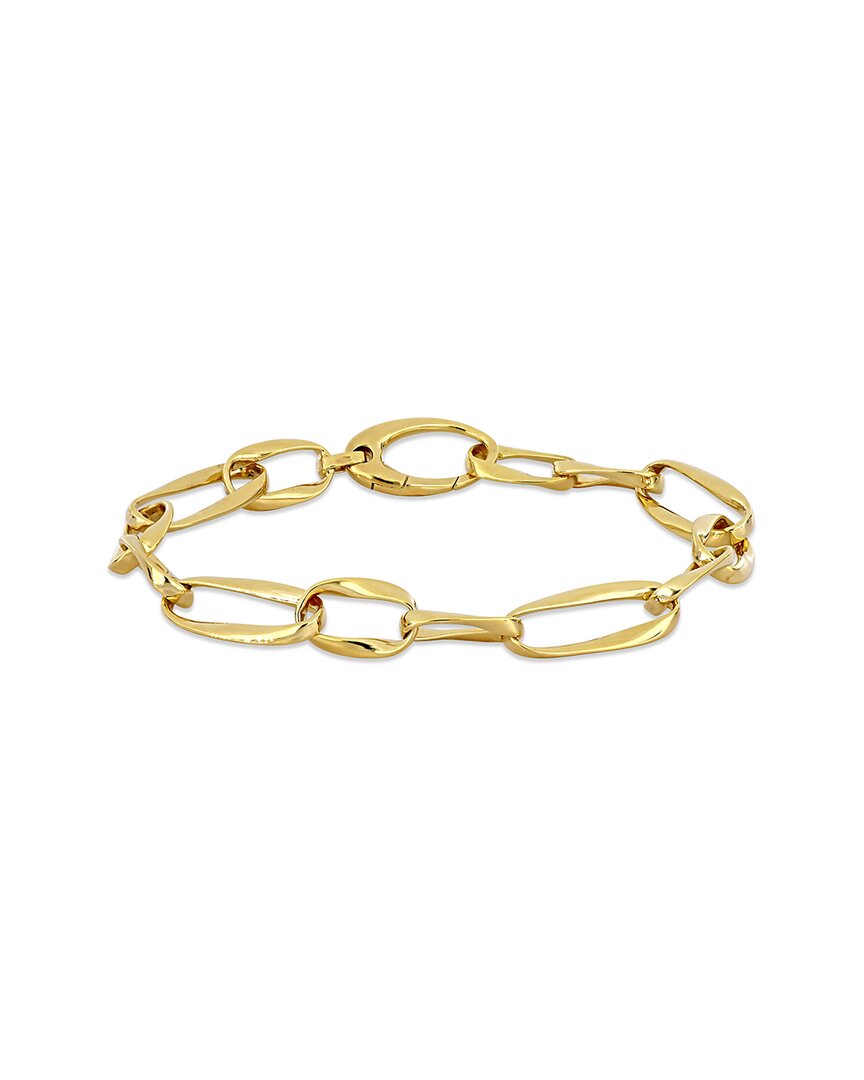 Italian Gold 14k Oval Link Chain Bracelet