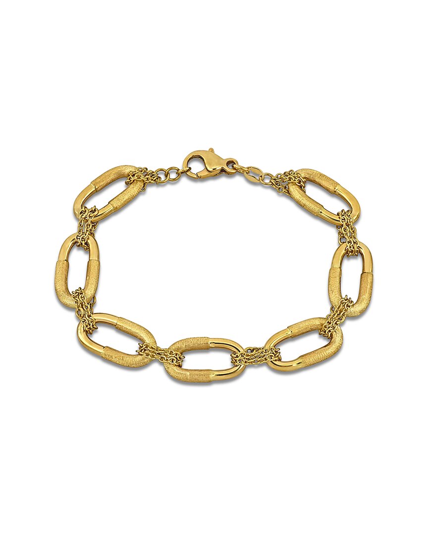 Italian Gold 14k Oval Link Chain Bracelet