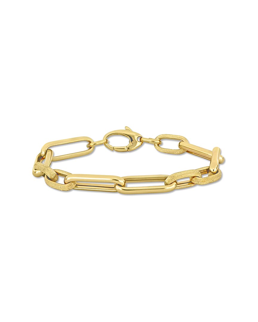 Italian Gold 14k Oval Link Chain Bracelet