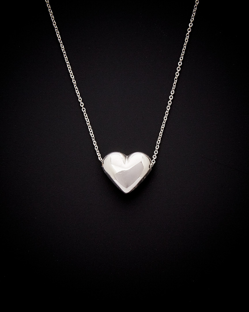 Italian Gold Heart Pendant Necklace