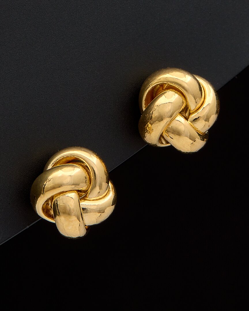 Italian Gold Love Knot Earrings
