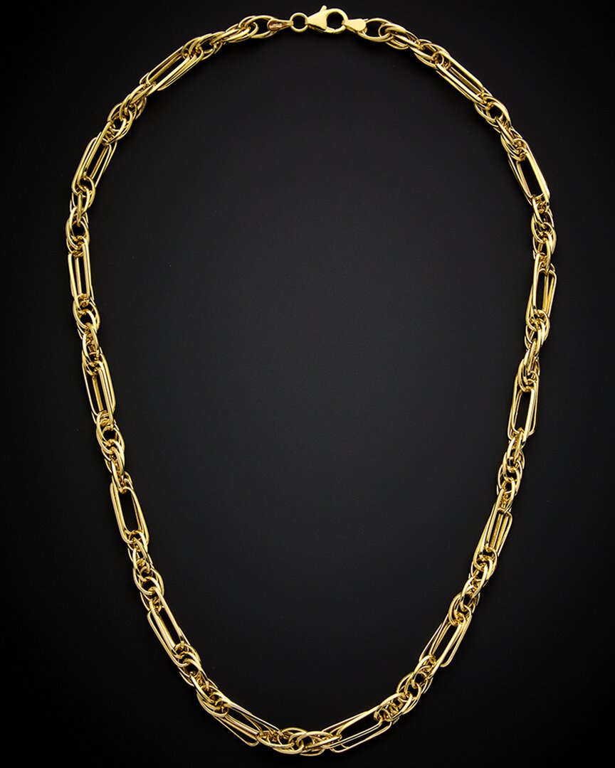 Italian Gold Mixed Link Necklace