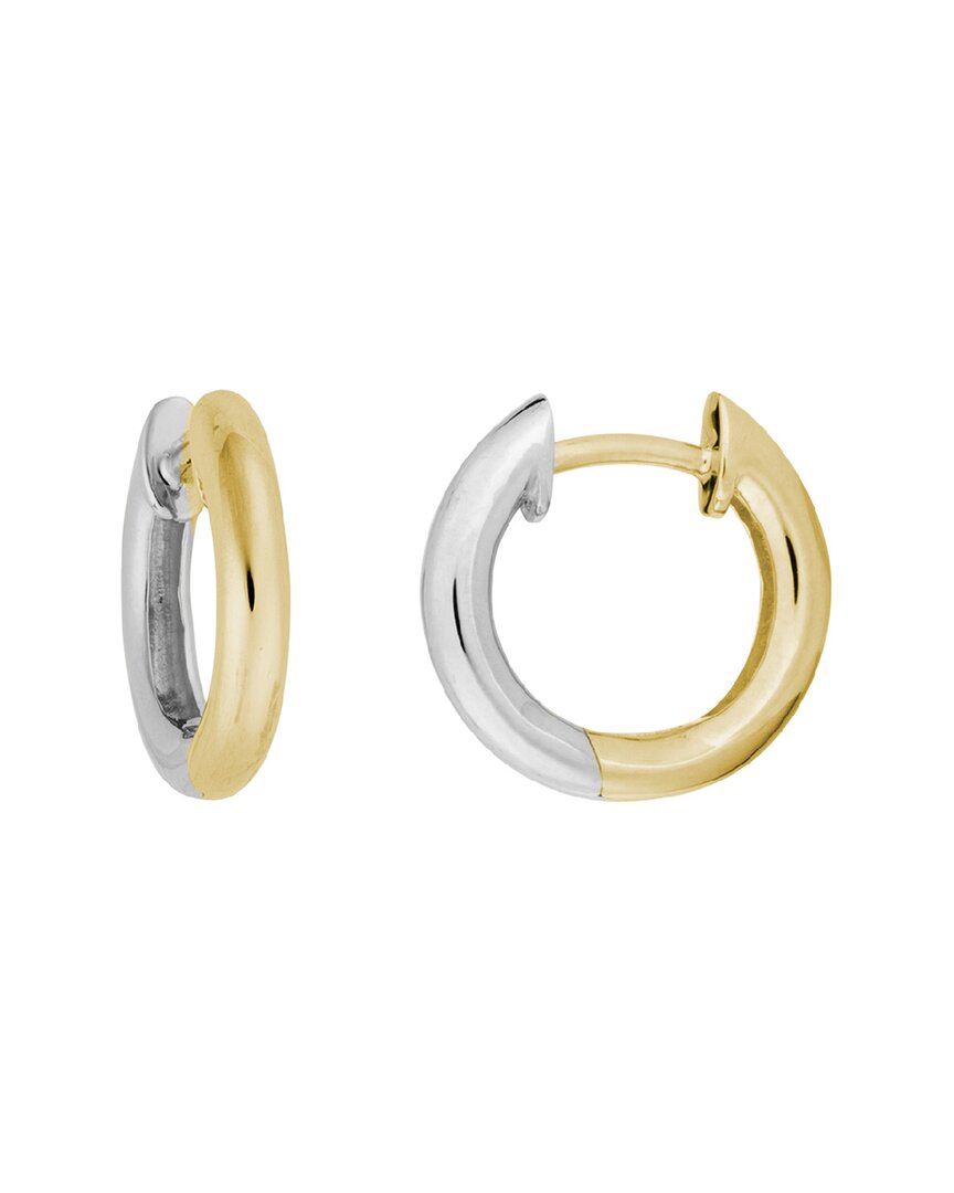 Non Branded 14k Two-tone Hoops