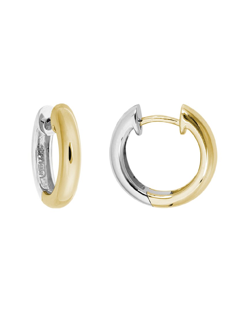 Non Branded 14k Two-tone Hoops 15.2mm