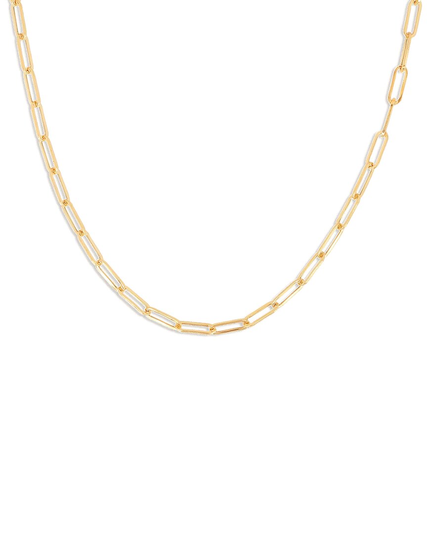 Pajure Fine Jewelry 14k Paperclip Chain Link Necklace