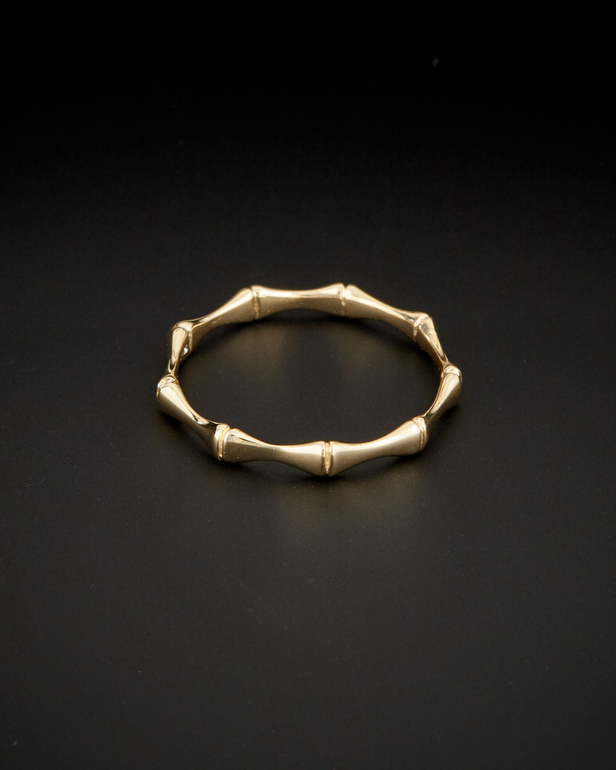 Italian Gold Bamboo Ring