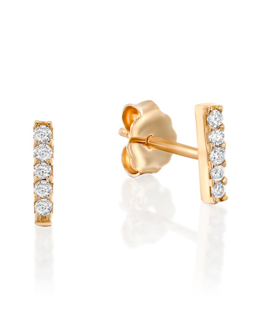 I. Reiss 14k Diamond Earrings