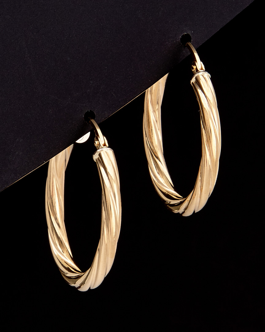 Italian Gold 14k  Hoops