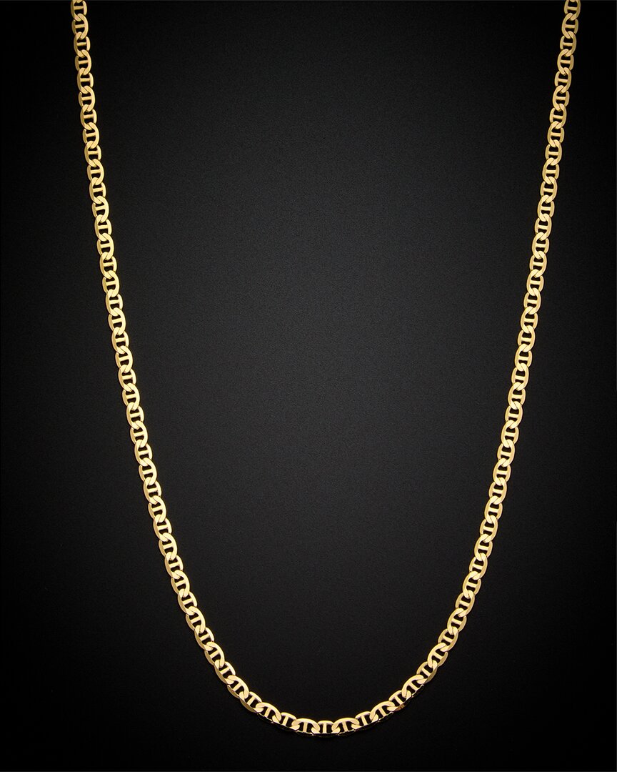 Italian Gold Mariner Link Necklace