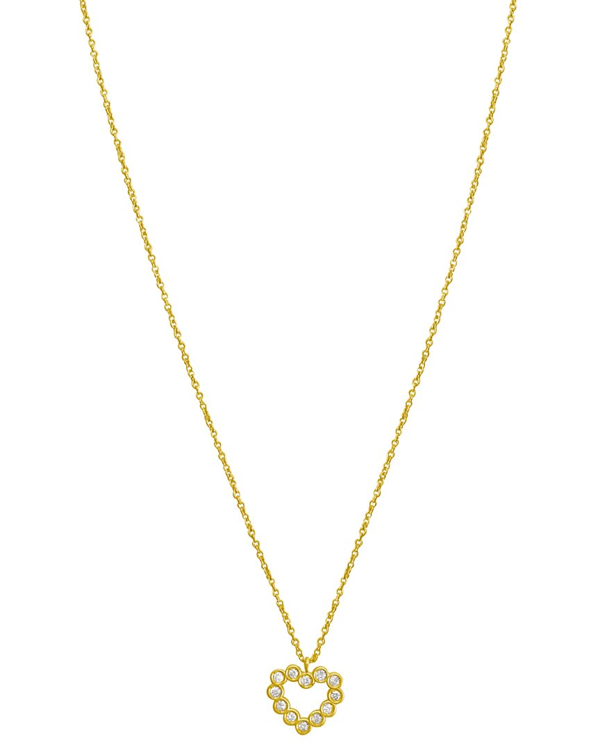 Italian Gold 14k 0.06 Ct. Tw. Diamond Necklace