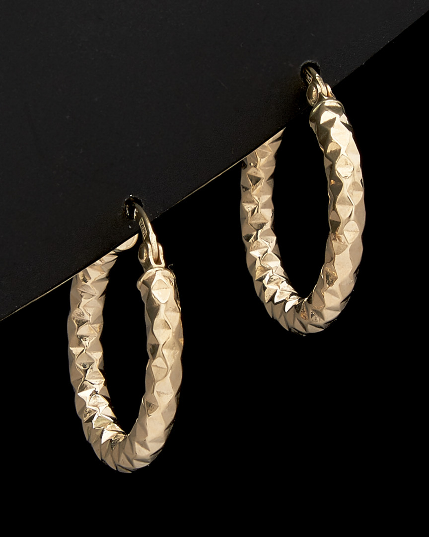Italian Gold Small Round Hoops