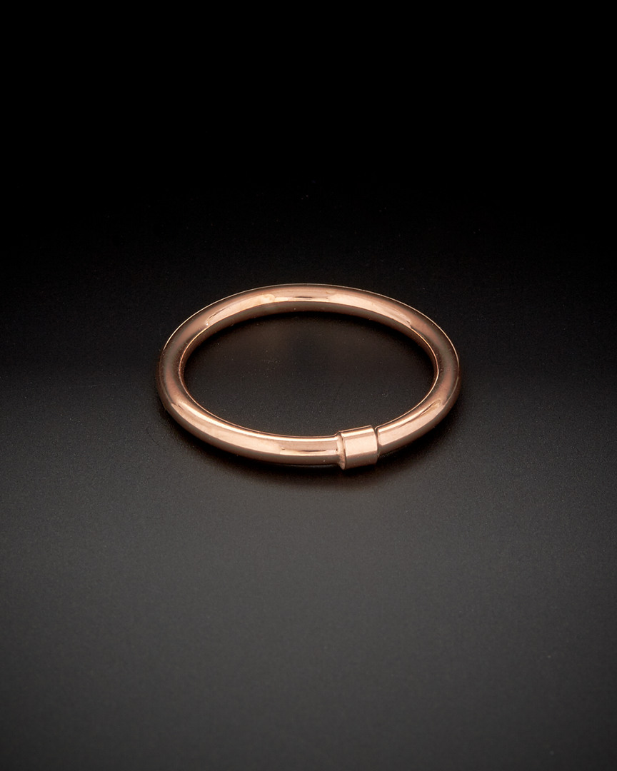 Italian Gold 14k Italian Rose Gold Polished Comfort Fit Band Ring