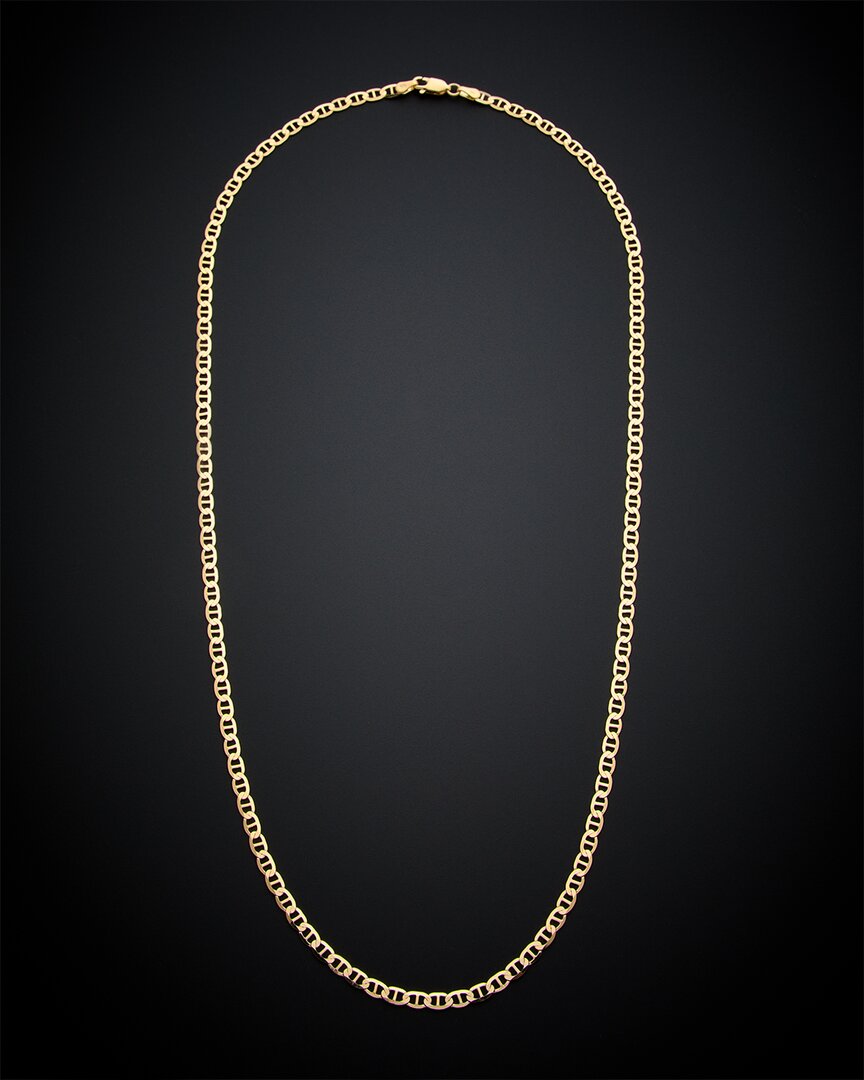 Italian Gold Mariner Link Necklace