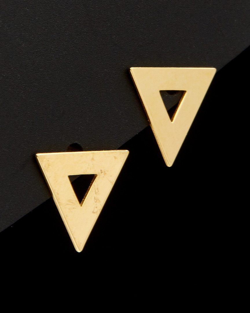 Italian Gold 14k Polished Triangle Earrings