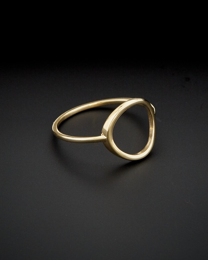 Italian Gold Open Circle Ring
