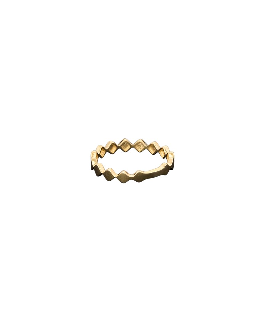Italian Gold Geometric Shapes Ring