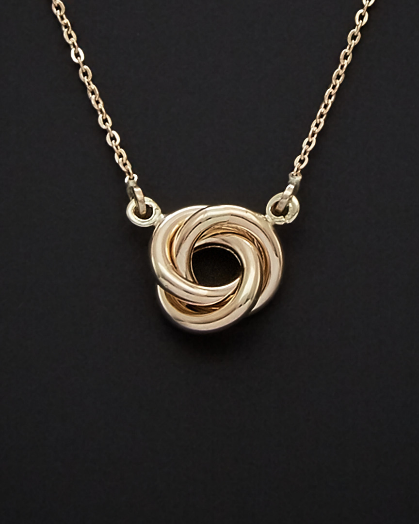Italian Gold Love Knot Necklace