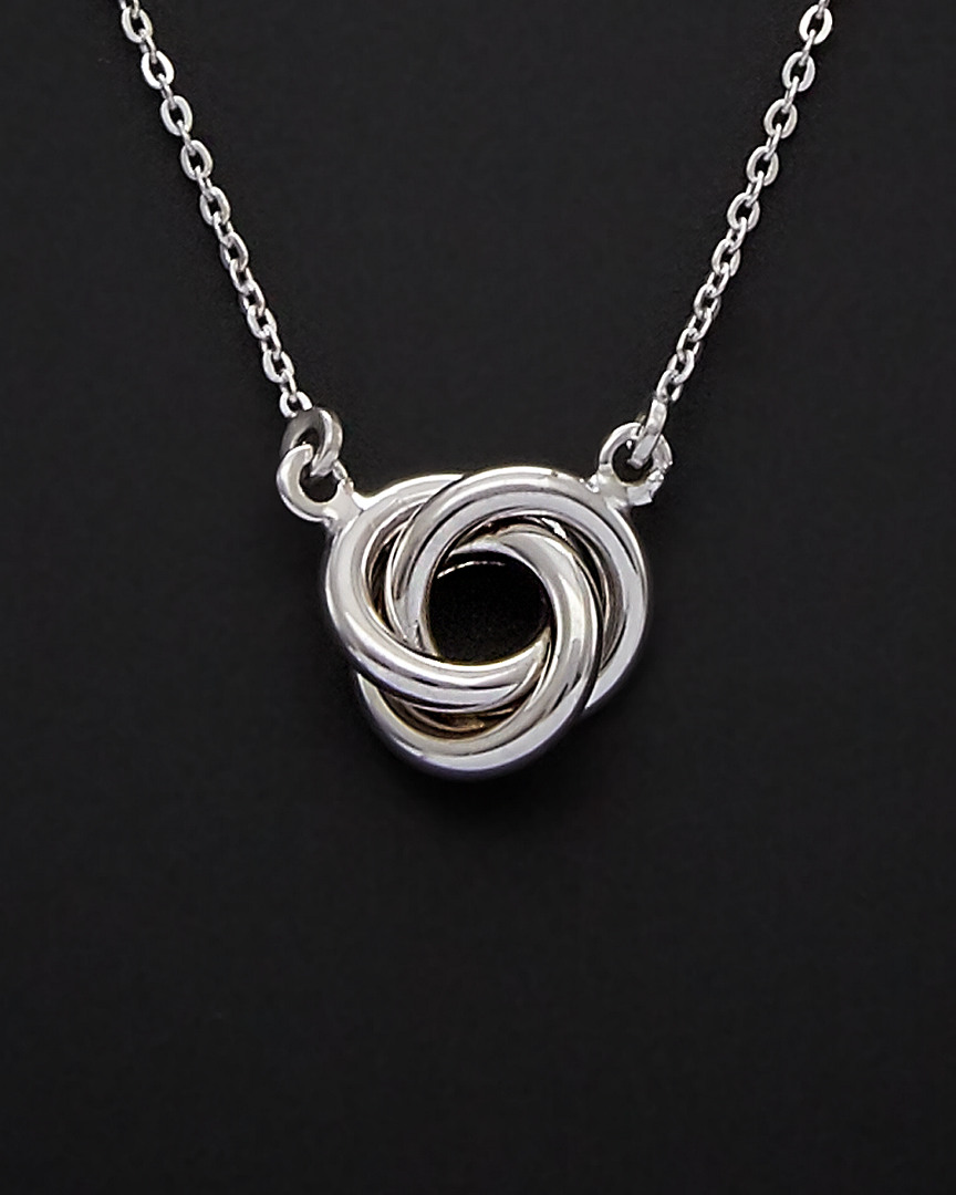 Italian Gold Love Knot Necklace