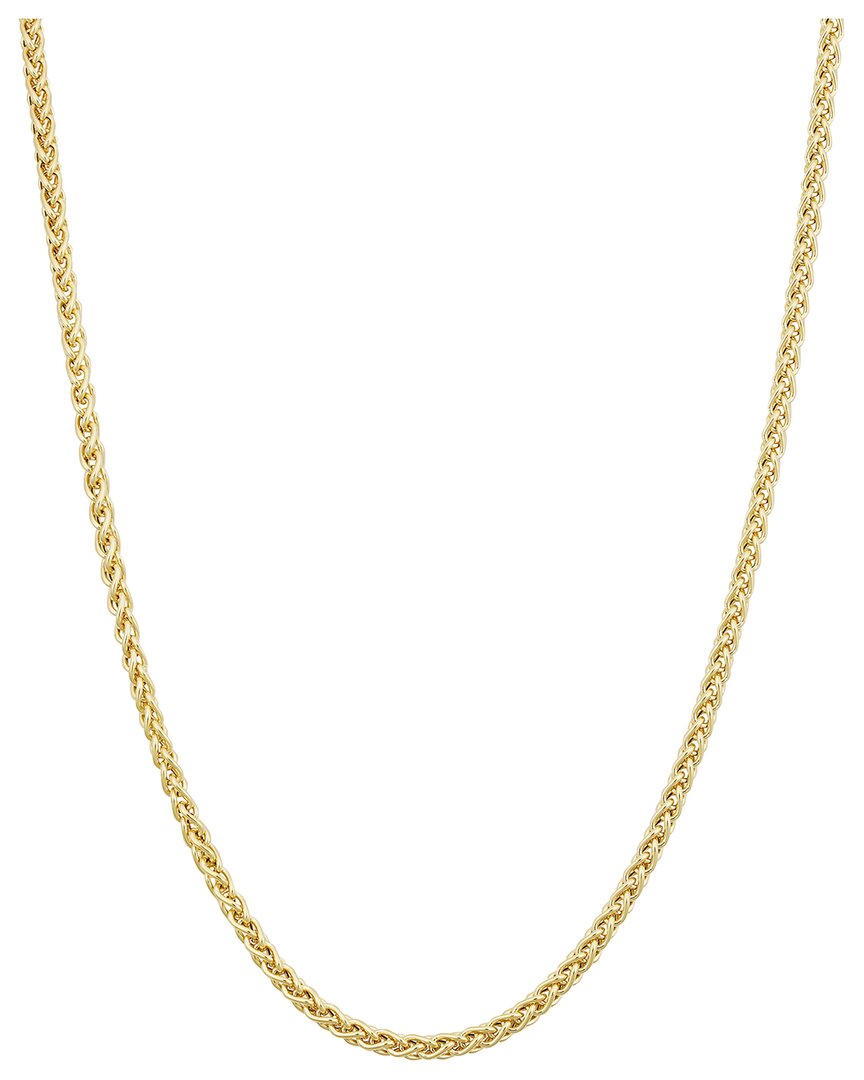 Italian Gold Wheat Chain Necklace