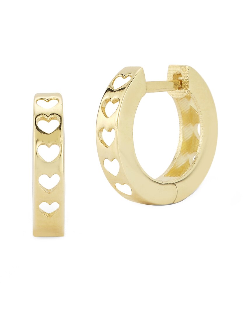 Ember Fine Jewelry 14k Heart Huggie Earrings
