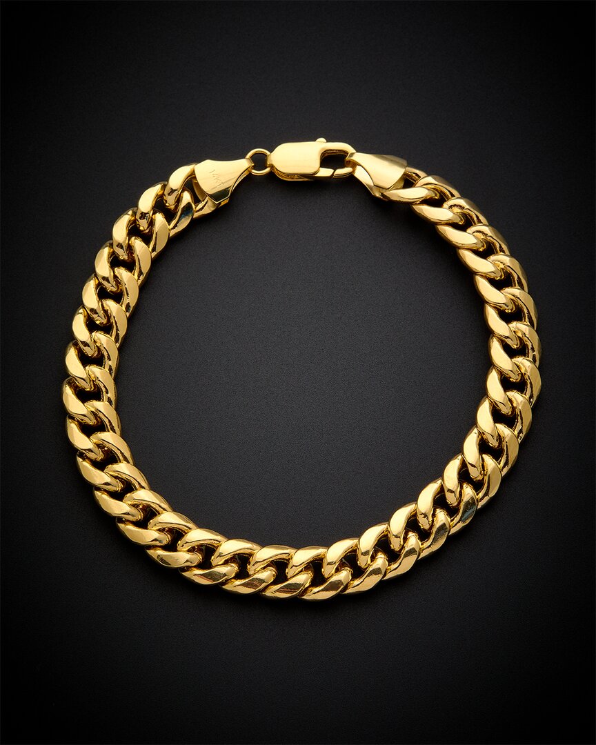 Italian Gold Miami Cuban Bracelet
