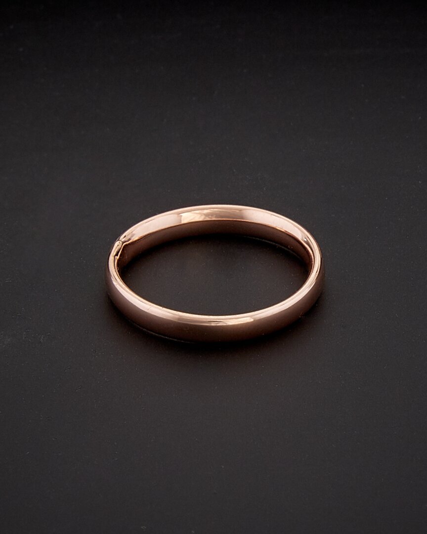 ITALIAN GOLD 14K ITALIAN ROSE GOLD BAND RING