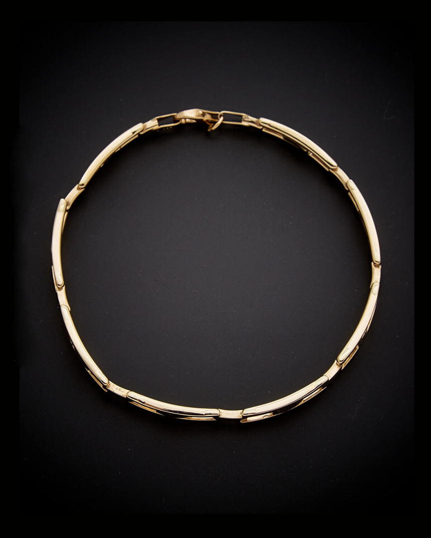 Italian Gold H Link Bracelet