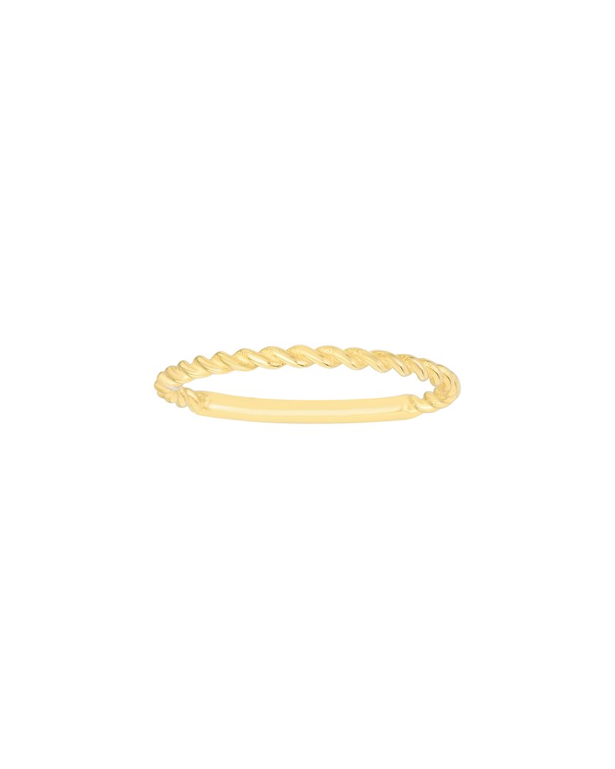 Italian Gold Cable Twist Ring