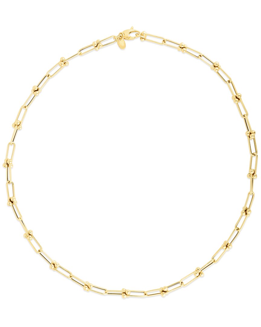 Italian Gold Chain Link Jax Necklace | ModeSens