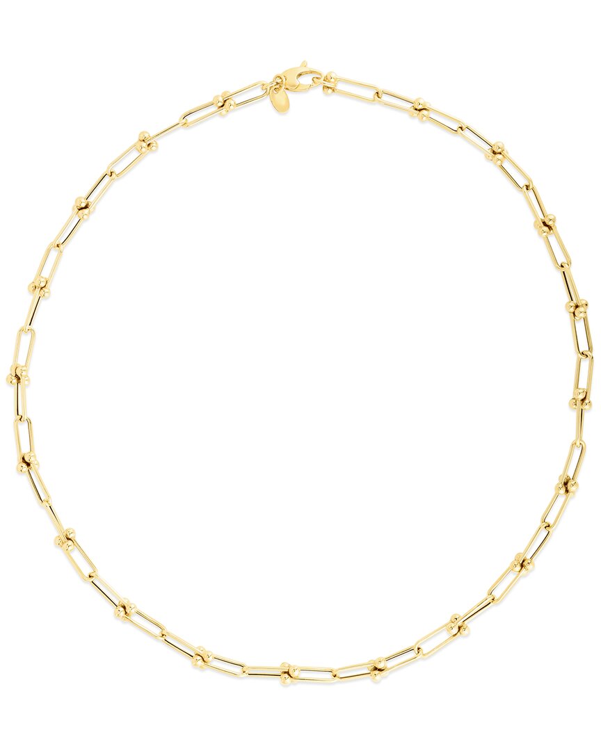 Italian Gold Chain Link Jax Necklace