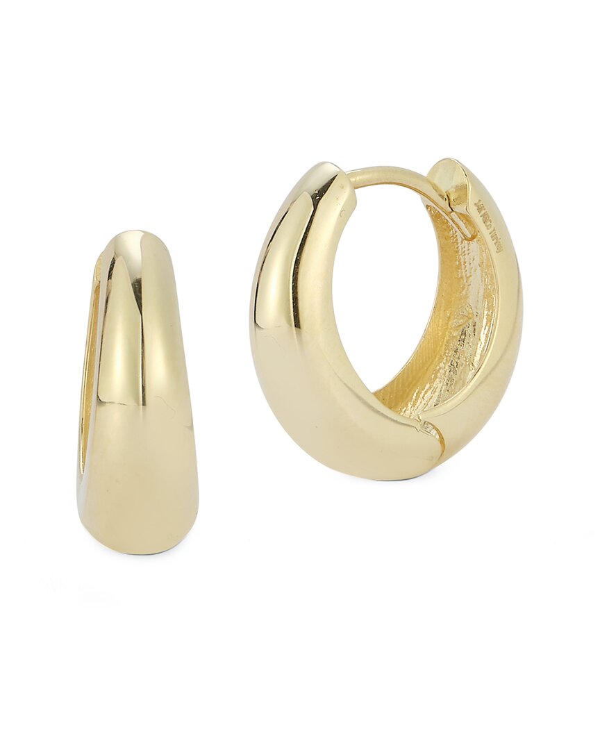 Ember Fine Jewelry 14K Graduated Polished Huggie Earrings