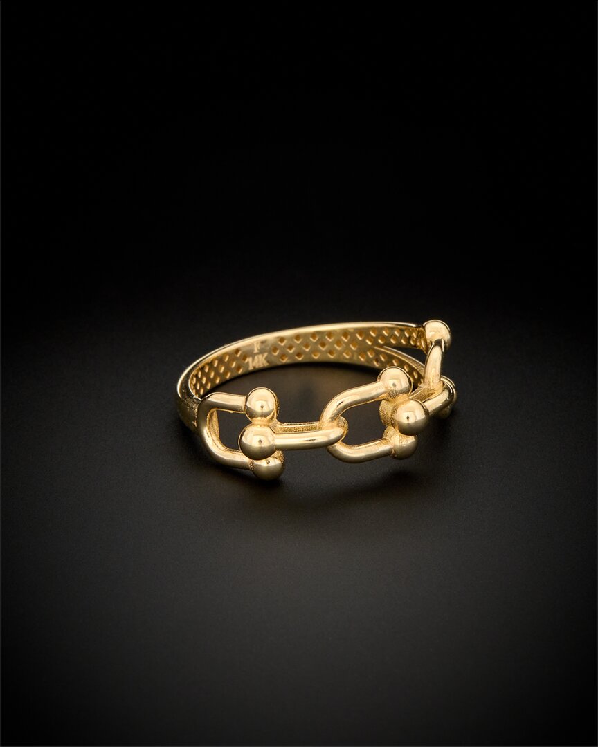 Italian Gold U Link Ring