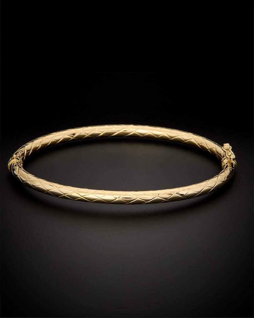 Italian Gold Crisscross Bracelet
