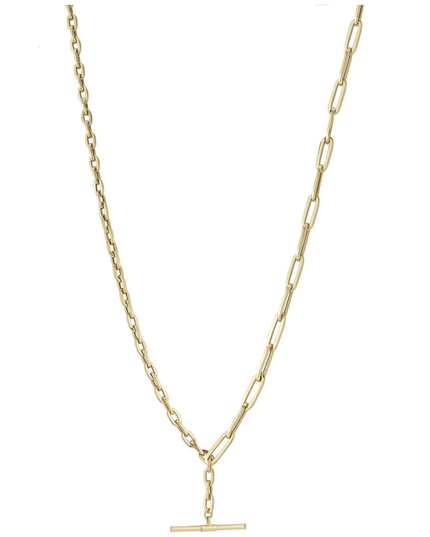Ember Fine Jewelry 14k Paperclip Link T Bar Necklace