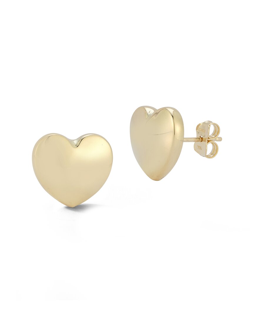 Ember Fine Jewelry 14k Statement Puffed Heart Studs